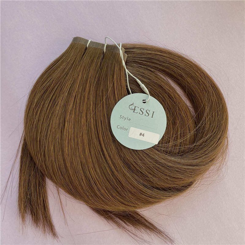 Wholesale Double Drawn Human Hair Extensions Invisible PU Skin Weft Hair Extensions 